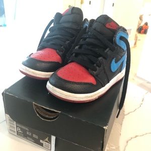 Jordan 1 high og  UNC to Chicago Td toddler boy girl shoe 8c